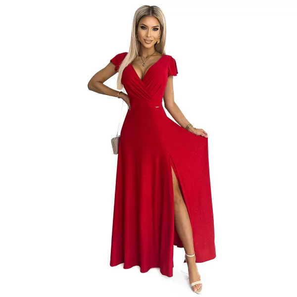  Rochie NUMOCO CRYSTAL A411-2 ROŞU 