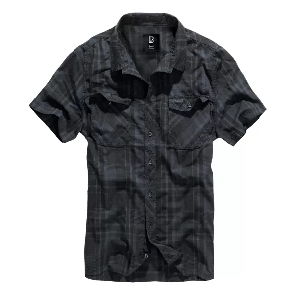  Cămaşă BRANDIT ROADSTAR BD4012 NEGRU/ALBASTRU 