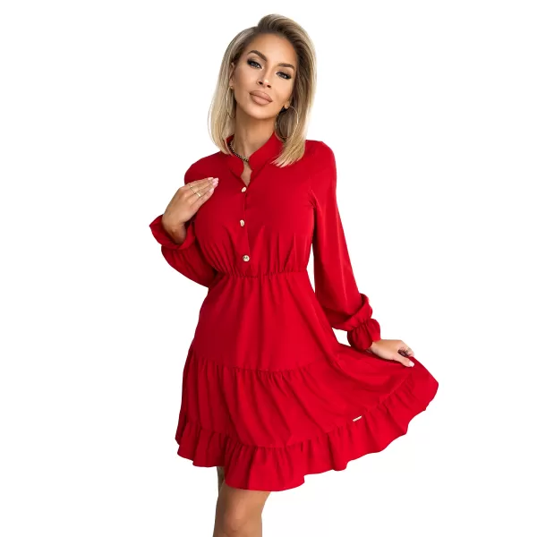  Rochie NUMOCO A395-1 ROŞU 