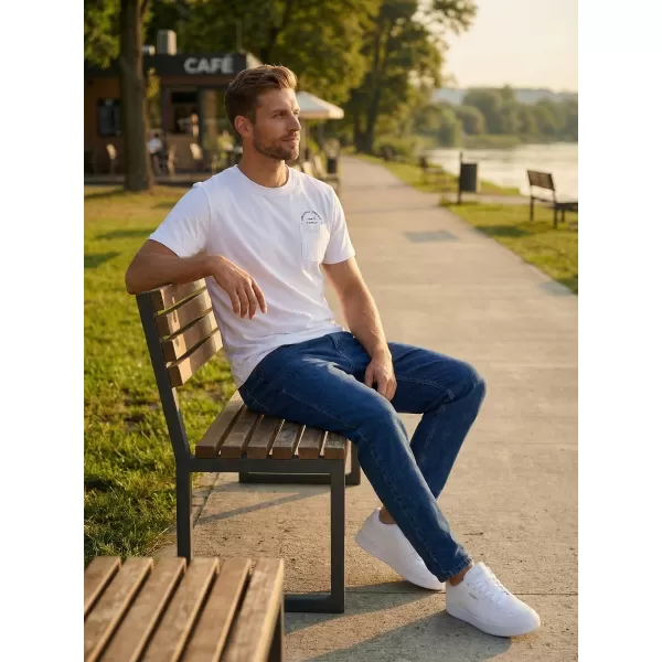  Tricou pentru bărbați SAM 73 FENAKLID MT 820 ALB 