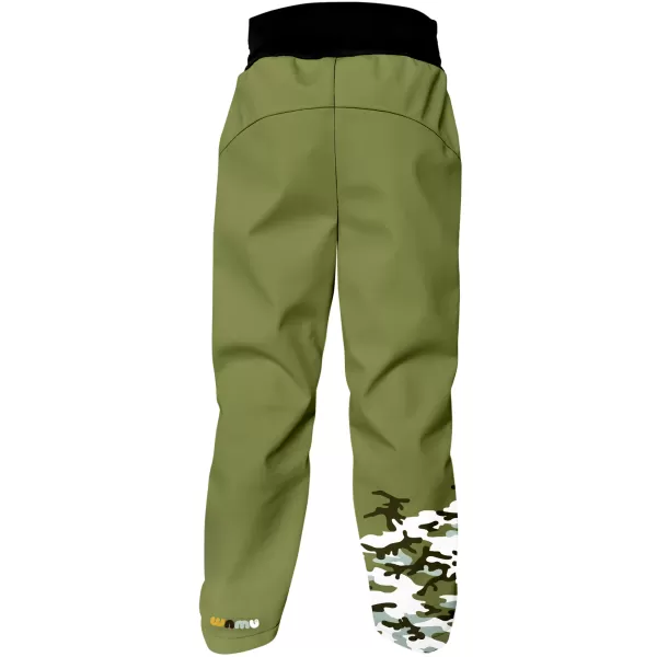  Pantaloni izolati softshell pentru copii WAMU MASKÁČ KAKI 