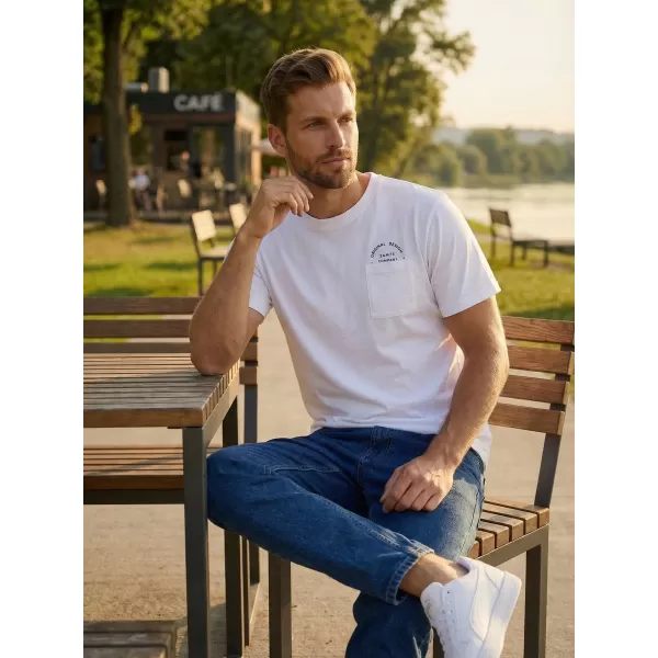  Tricou pentru bărbați SAM 73 FENAKLID MT 820 ALB 