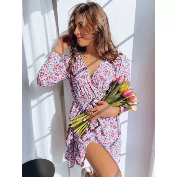  Rochie DSTREET FLOWER VIBES EY2248 ALBASTRU 