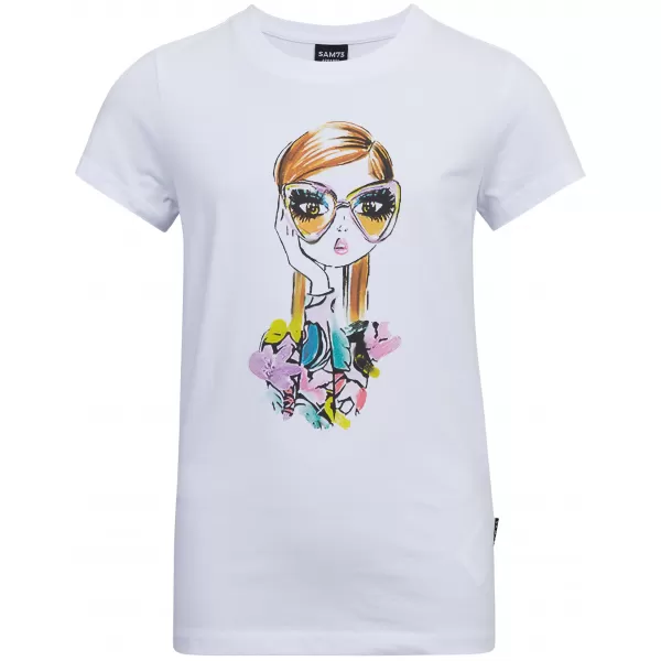  Tricou pentru copii SAM 73 MORA KT 515 ALB 