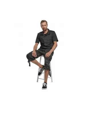 Pantaloni scurți 3/4 bărbați BRANDIT URBAN LEGEND CARGO CAMUFLAJ ÎNTUNECAT