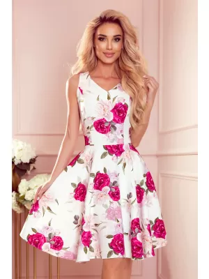 Rochie NUMOCO A114-16 TRANDAFIR CREMOS