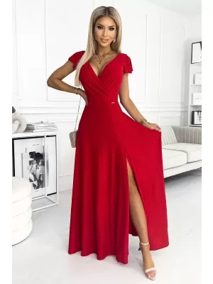 Rochie NUMOCO CRYSTAL A411-2 ROŞU