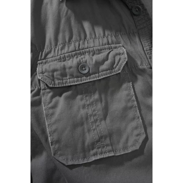  Cămaşă BRANDIT VINTAGE KRÁTKÝ RUKÁV BD4024 CARBON 