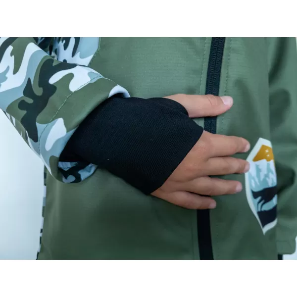  Sacou softshell pentru bebeluși izolat WAMU MASKÁČ KAKI 