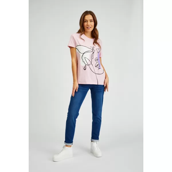  Tricou de damă SAM 73 MUSCA WT 884 ROZ DESCHIS 