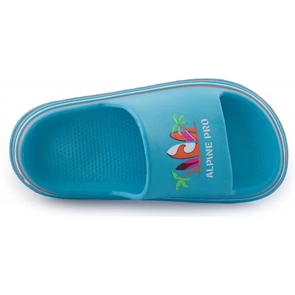  Papuci ALPINE PRO LARINO KBTA375 ALBASTRU DESCHIS 