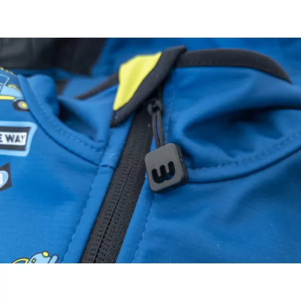  Sacou softshell pentru bebeluși izolat WAMU BAGR ALBASTRU 