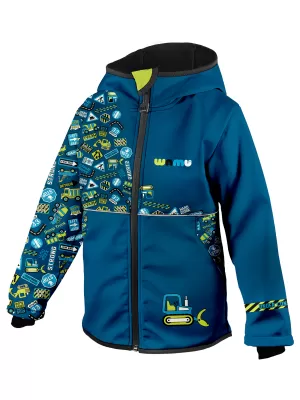 Sacou softshell pentru bebeluși izolat WAMU BAGR ALBASTRU