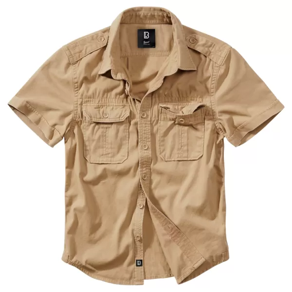 Cămaşă BRANDIT VINTAGE KRÁTKÝ RUKÁV BD4024 SANDY 