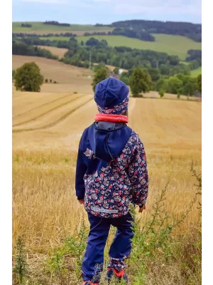 Pantaloni izolati softshell pentru copii WAMU LIŠKY ALBASTRU ÎNCHIS