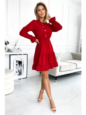 Rochie NUMOCO A395-1 ROŞU