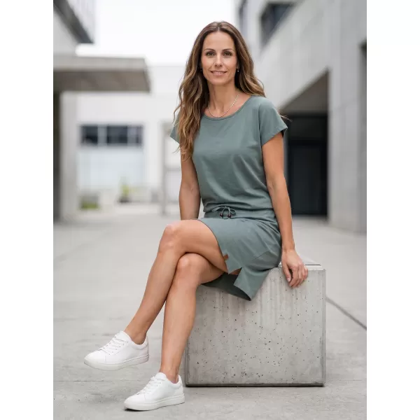 Rochie SAM 73 NORMA WZ 822 GRI VERZUI 