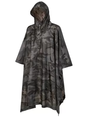 Pancota de ploaie Poncho BRANDIT RIPSTOP BD3169 CAMUFLAJ ÎNTUNECAT
