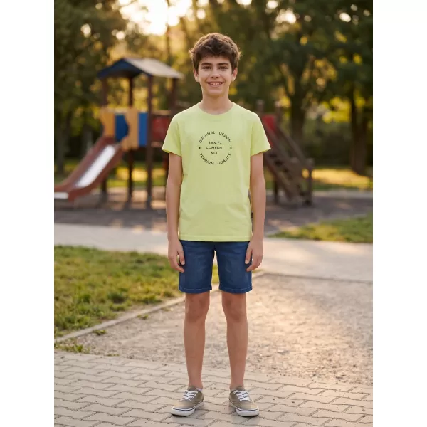  Tricou pentru copii SAM 73 PYROP KT 516 GALBEN DESCHIS 