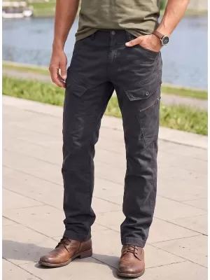 Pantaloni BRANDIT ADVEN SLIM FIT NEGRU