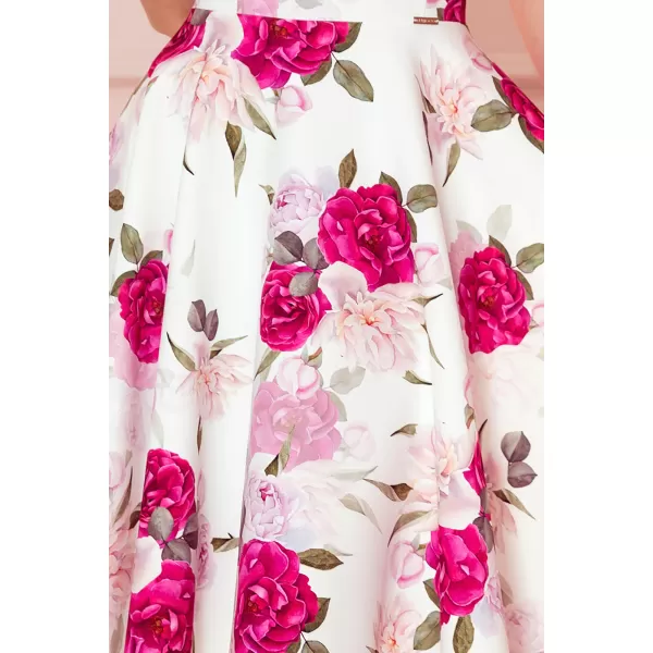  Rochie NUMOCO A114-16 TRANDAFIR CREMOS 