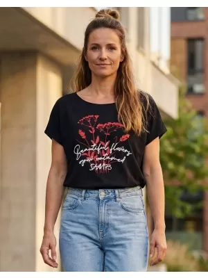 Tricou de damă SAM 73 CIRCINUS WT 883 NEGRU