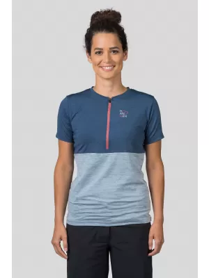Tricou de damă HANNAH BERRY INDIA INK MEL/PEARL BLUE MEL