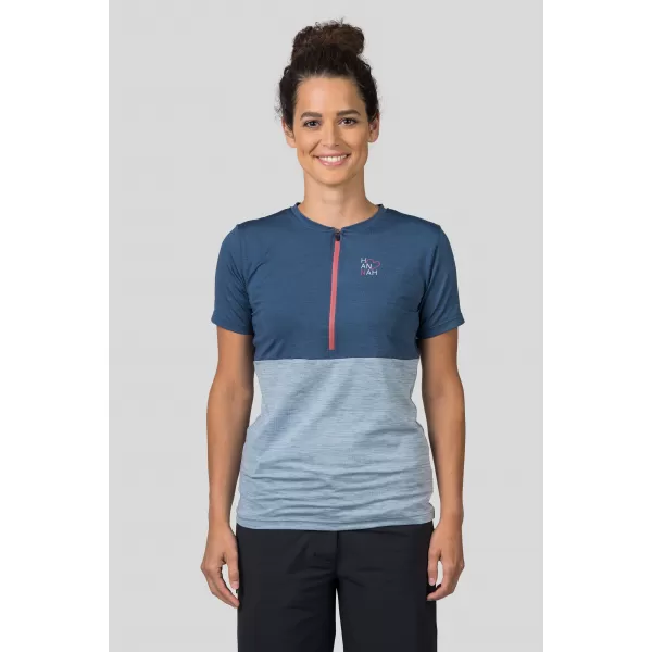  Tricou de damă HANNAH BERRY INDIA INK MEL/PEARL BLUE MEL 
