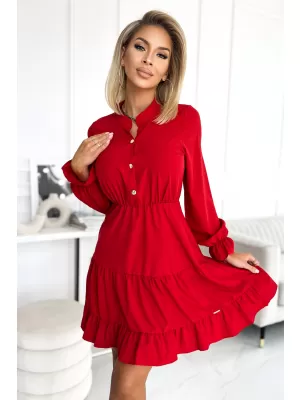 Rochie NUMOCO A395-1 ROŞU