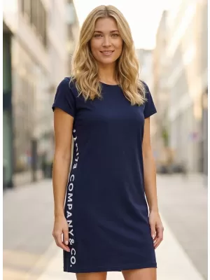Rochie SAM 73 DELPHINUS WZ 829 ALBASTRU ÎNCHIS