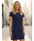 Rochie SAM 73 DELPHINUS WZ 829 ALBASTRU ÎNCHIS