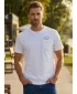 Tricou pentru bărbați SAM 73 FENAKLID MT 820 ALB