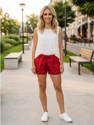 Pantaloni scurți de damă SAM 73 PISCES WS 787 ROŞU
