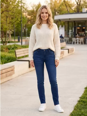 Pantaloni de dama SAM 73 ANDROMEDIA WK 788 DENIM ÎNCHIS LA CULOARE