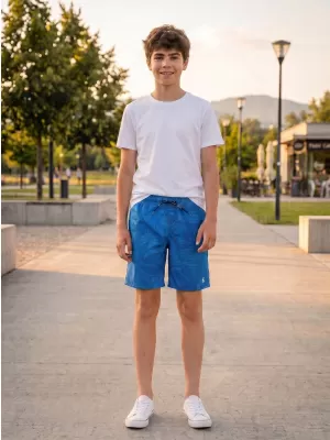 Pantaloni scurți pentru copii SAM 73 SANJEEV KS 506 ALBASTRU STRĂLUCITOR