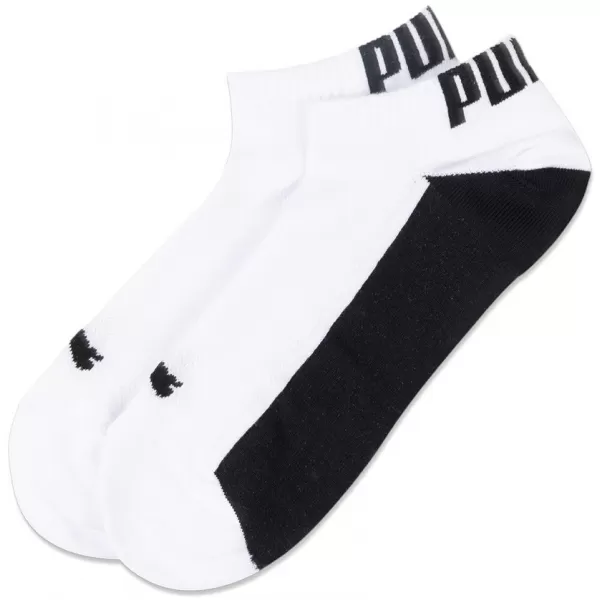  Șosete pentru bărbați PUMA MEN BACK LOGO SNEAKER 2P 938011-02 ALB 