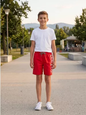 Pantaloni scurți pentru copii SAM 73 ROMAN KS 505 ROŞU