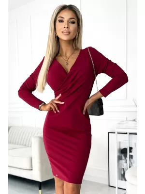 Rochie NUMOCO A398-2 BURGUNDIA