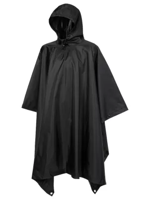 Pancota de ploaie Poncho BRANDIT RIPSTOP BD3169 NEGRU