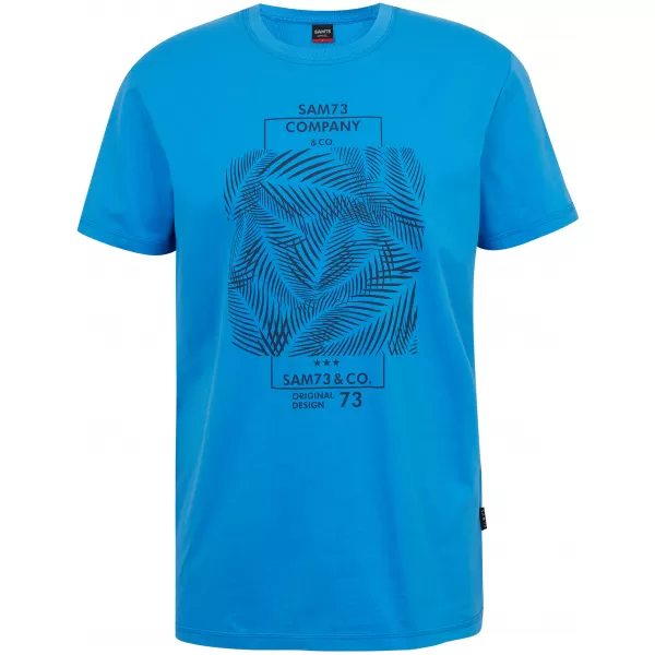  Tricou pentru bărbați SAM 73 ALMANDIT MT 824 ALBASTRU STRĂLUCITOR 