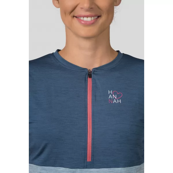  Tricou de damă HANNAH BERRY INDIA INK MEL/PEARL BLUE MEL 