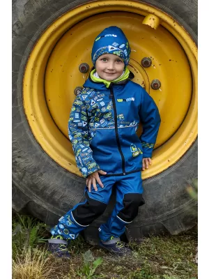 Pantaloni de softshell pentru bebeluși izolați WAMU BAGR ALBASTRU