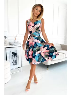Rochie NUMOCO A114-17 ALBASTRU ÎNCHIS