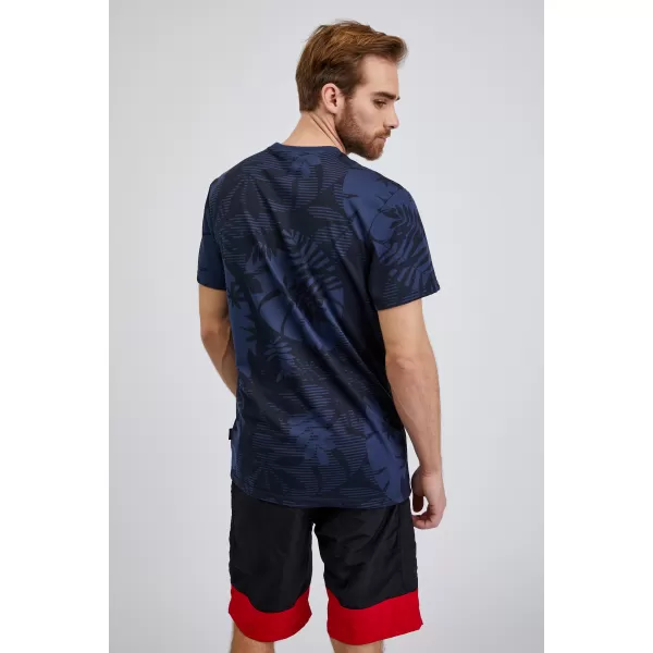  Tricou pentru bărbați SAM 73 SCULPTOR MT 823 ALBASTRU ÎNCHIS 