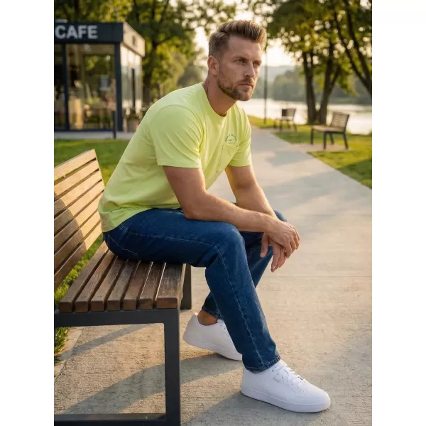  Tricou pentru bărbați SAM 73 FENAKLID MT 820 GALBEN DESCHIS 