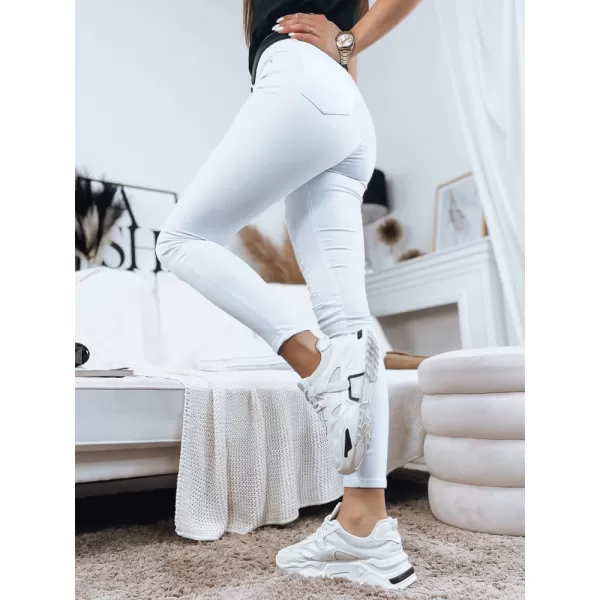  Pantalonii pentru doamne DSTREET UY1361 ALB 
