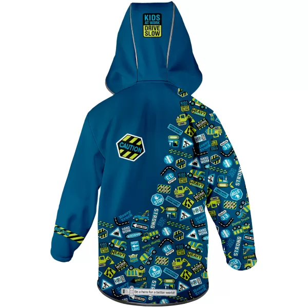  Sacou softshell pentru bebeluși izolat WAMU BAGR ALBASTRU 