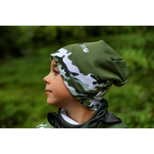  Jachetă izolată softshell pentru copii WAMU MASKÁČ KAKI 