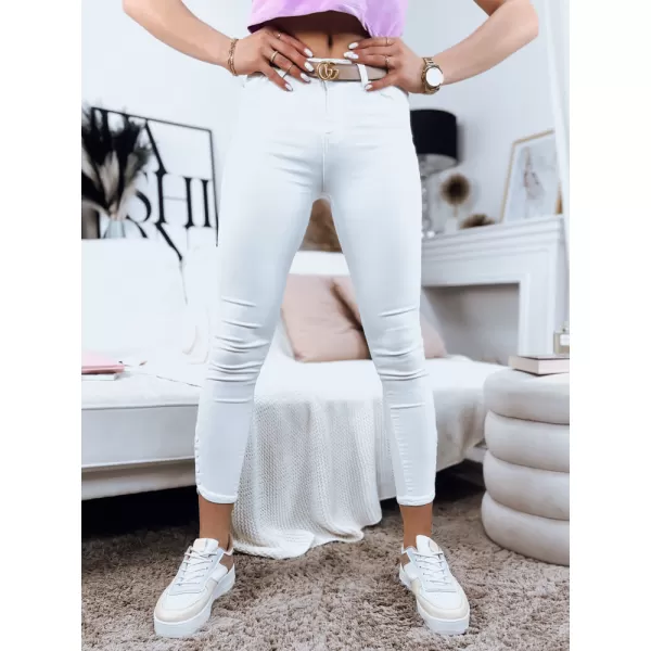  Pantalonii pentru doamne DSTREET UY1359 ALB 