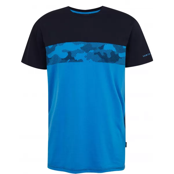  Tricou pentru bărbați SAM 73 CETUS MT 821 ALBASTRU STRĂLUCITOR 